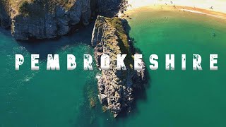 Pembrokeshire Wales 4K Cinematic Drone Video [upl. by Nodanrb313]