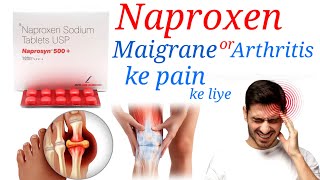 Naproxen 500 mg tablet  Naprosyn 250 tablet hindi  migraine headache arthritis [upl. by Iduj429]