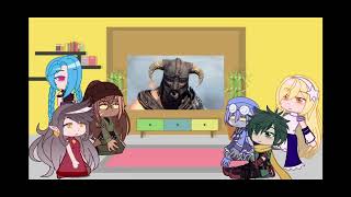 Fandoms react to Skyrim vs Darksouls  Full DEATH BATTLE saveDEATHBATTLE [upl. by Ecire]