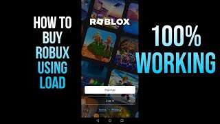 how to buy robux using load easiest way  august 2023 robux [upl. by Rramaj]