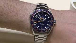 Omega Seamaster Planet Ocean GMT Watches HandsOn [upl. by Aizitel]