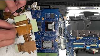 Replacing Thermal Paste 2019 HP Pavilion 15 Ryzen 5 3550h GTX 1050 Gaming Laptop [upl. by Arny999]