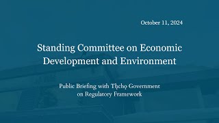 Public Briefing Tlicho Regulatory Framework [upl. by Alleda]