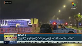 Avanzan las investigaciones sobre el atentado terrorista en la Plaza de los Tres Poderes en Brasil [upl. by Aliban]