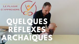 Quelques réflexes archaïques sur un bébé [upl. by Yeliw615]