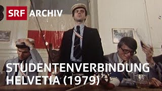 Studentenverbindung Helvetia 1979  Studentenleben in der Schweiz  SRF Archiv [upl. by Enymsaj]