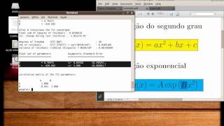 Usando o Gnuplot para ajustar curvas fit [upl. by Kisung782]