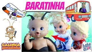 Baby Alive Galinha Pintadinha a BARATA diz que tem canal infantil [upl. by Nidroj854]