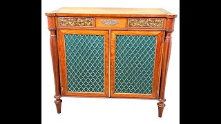 Sheraton Period Satinwood Side Cabinet [upl. by Clywd]