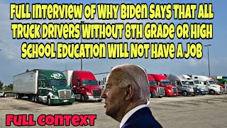 Full Video Of Leaked Soundbite Of Biden Stating That Truckers Will Not Have A Job 🤯 [upl. by Cirederf711]