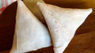 How To Fold Samosa Pastry Patti Strips Pur [upl. by Racso]