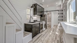 Absolutely Gorgeous Tiny House on Wheels for Sale by Roughcut Tiny Homes [upl. by Helman]