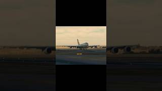 Fly By Wire A380X landing into Abu Dhabi  MSFS 4K microsoftflightsimulator aviation shorts [upl. by Eyla]