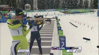 Biathlon Women 10Km Pursuit Complete Event  Vancouver 2010 [upl. by Ecydnarb]