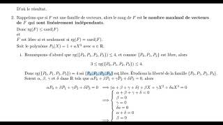 L espace R3X  famille libre  Somme directe Ex8 Série I de TD dalgèbre 2 SMPC [upl. by Maya]