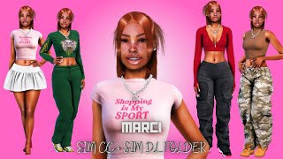 IT GIRL SIMS 4 STREETWEAR LOOKBOOK TRENDY CAS  CC FOLDER  SIM DL [upl. by Niveb]