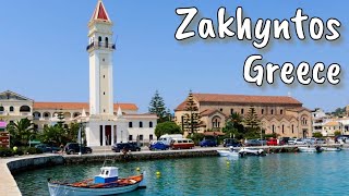 Zakynthos Greece 🇬🇷 Walking Tour 4K [upl. by Tobi]