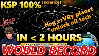 Put a Flag on EVERY Planet in KSP in less than 2 hours  WORLD RECORD 100 Speedrun [upl. by Chiles927]