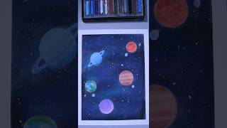 Easy Galaxy Art with Paints and Pastels art drawing asmr [upl. by Filiano75]