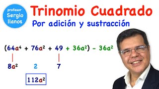 Factorización Trinomio Cuadrado Perfecto por adición y sustracción [upl. by Direj512]