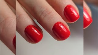 Esmalte en gel perfecto ðŸ’…ðŸ¼ esmalte en gel rojo [upl. by Ahc]