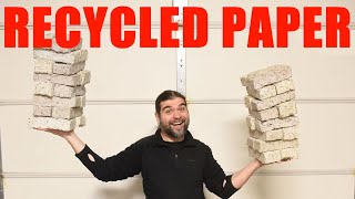 How we made paper bricks out of Recycled paper [upl. by Arec699]