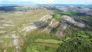 Burren Mountains from the Air [upl. by Ecitnerp]