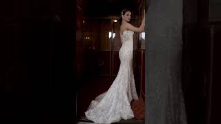 Strapless SheathWeddingDress with Detachable Sleeves [upl. by Naenej]