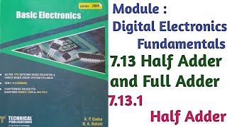 Basic Electronics Engineering  Digital Electronics Fundamentals  Full Adder [upl. by Denbrook]