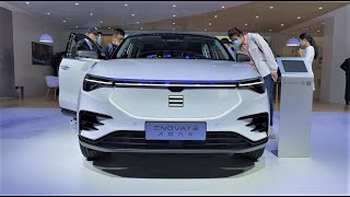 2021 ENOVATE ME7 EV Walkaround—China Auto Show—2021款天际ME7，外观与内饰实拍 [upl. by Ahsiuqram]