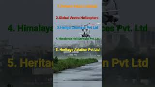 Top 8 Helicopter Companies in India in 2023✈️🤘 [upl. by Emiline423]