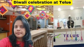 Diwali Celebration at my Office Telus International vlog trending viralvideo [upl. by Laufer]