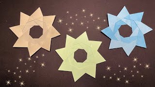 Origami Weihnachtsstern falten  Einfache Anleitung für Sterne aus Papier  DIY Weihnachtsdeko [upl. by Boniface]