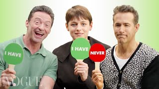 Ryan Reynolds Hugh Jackman amp Emma Corrin Play ‘Never Have I Ever’ [upl. by Moody]