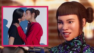 Lil Miquela on Kissing Bella Hadid [upl. by Nnaed160]