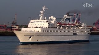 Kreuzfahrtschiff MS DELPHIN einlaufend Hamburg auf der Elbe 04052013 [upl. by Bissell921]