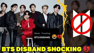 BTS Disbanding Shocking News 😭  BTS Disband Soon Trending [upl. by Elacsap909]