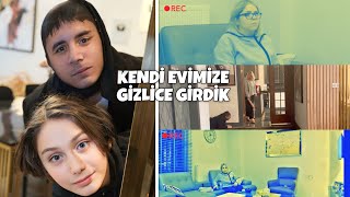 KENDİ EVİMİZE GECE GİZLİCE GİRDİK  Annemi Korkuttuk [upl. by Airotciv]