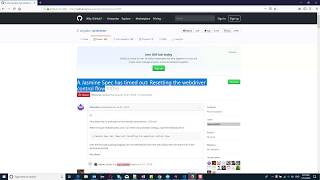 A Jasmine Spec has timed out Resetting the webdriver control flow resolved [upl. by Nidnarb]