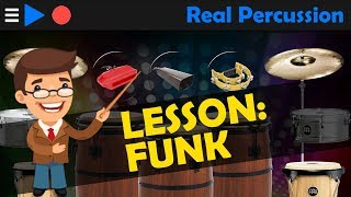 Real Percussion  Lesson Funk [upl. by Derna]