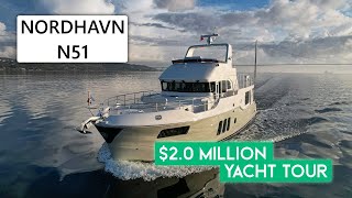 2M  2025 Nordhavn N51 US Debut Endurance Yacht Walkthrough Tour [upl. by Chucho]