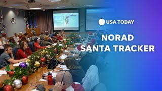 WATCH NORAD tracks Santa as he delivers presents around the world  USA TODAY [upl. by Georgena497]