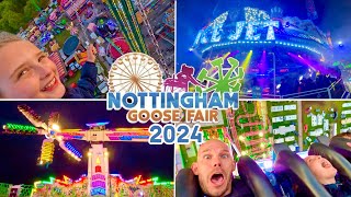 Nottingham GOOSE FAIR 2024 Vlog  On Ride POVs [upl. by Ardnasirhc744]