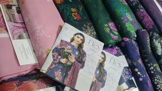 Flex By Guljee Digital Printed Linen Shirt Digital Printed Diamand Linen Dupatta Dyed Linen Trouser [upl. by Gianina]