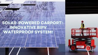 Adiwatt Evolution Carport Installation English  BIPV Waterproof drainage system [upl. by Dorsy746]