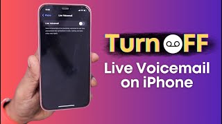 iPhone Live Voicemail 🔥 How to Turn it OFF [upl. by Feld]