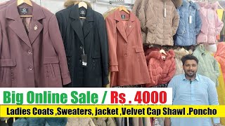 Ladies Coats Sweaters jacket Velvet Cap Shawl Winter Poncho RawalpindiIslamabad Pakistan 2025 [upl. by Nicolai401]