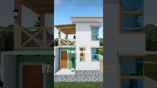 Modern Tiny House Design Idea  40 sqm floor area housedesign pinoyhouse shorts [upl. by Eresed]