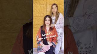 Keratin results after washhairhaircolour fyp viralvideo royal classicsaloon al [upl. by Ydor420]