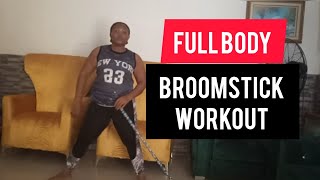 Broomstick workout for the full body [upl. by Dorsman716]